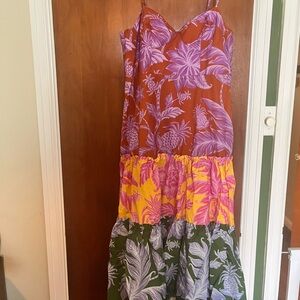 Floral Multicolor Spaghetti Strap Dress